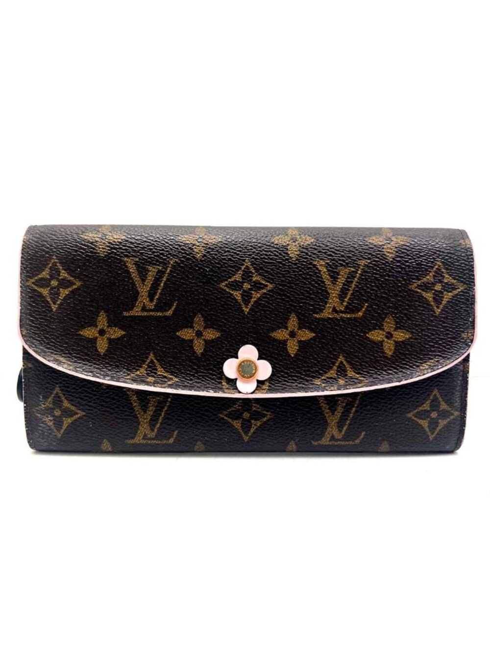 Louis Vuitton Monogram Portefeuille Emily Flower Charm Wallet - Picture 12 of 15